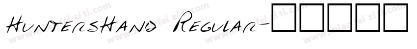 HuntersHand Regular字体转换